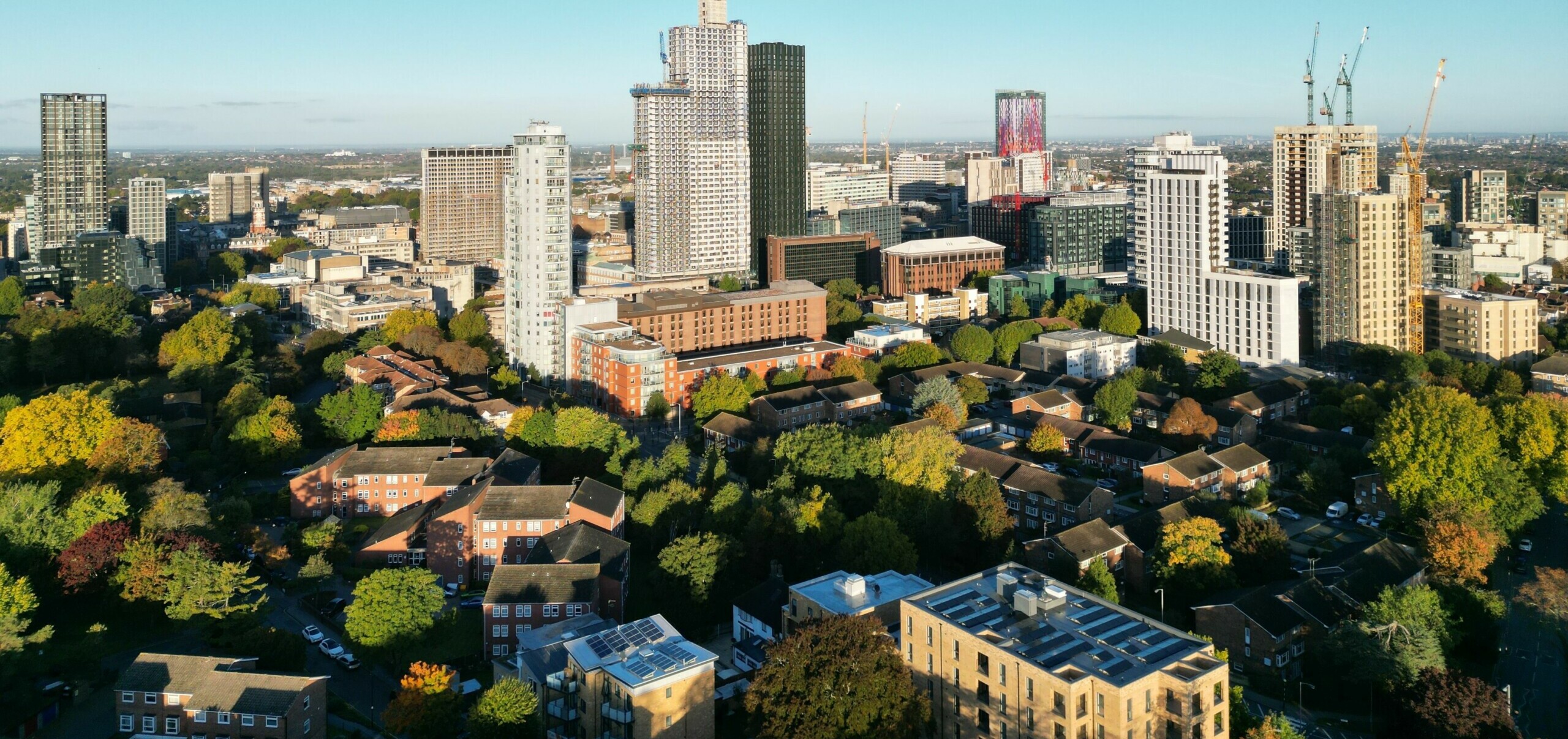 Croydon Council area skyline